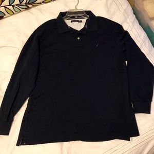 Navy long sleeve Polo